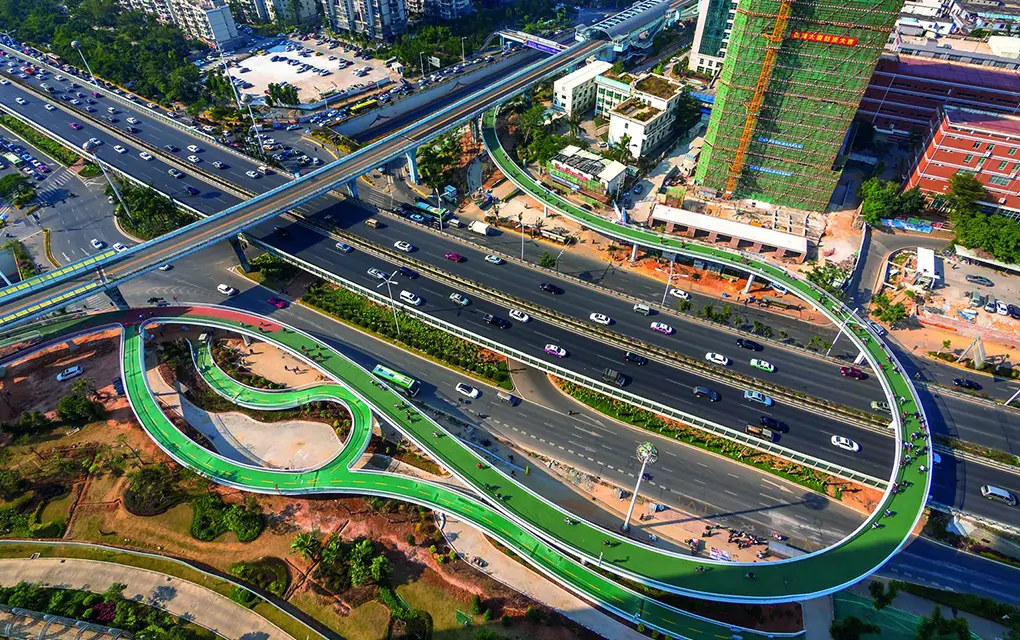 ciclovia elevada China Al diaologo