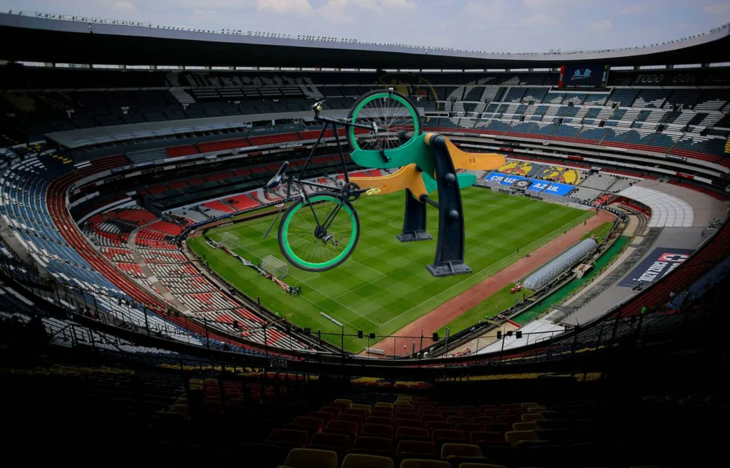Biciestacionamiento en el Estadio Azteca