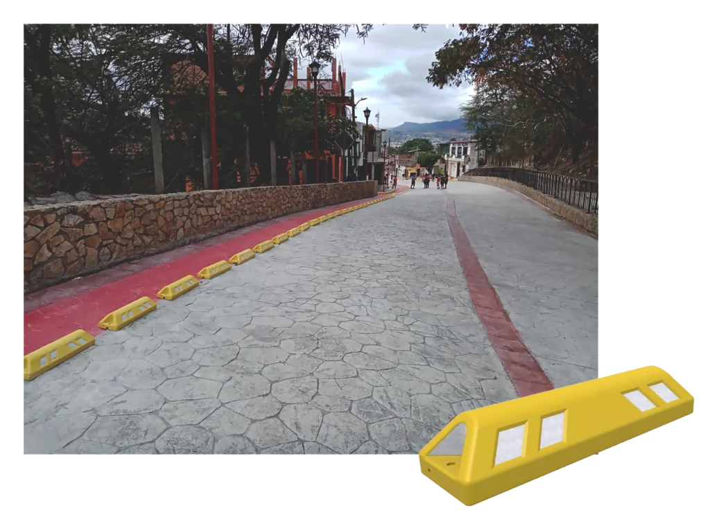 Ciclovía en Chiapa de Corzo, Chiapas que forma parte de su infraestructura ciclista.