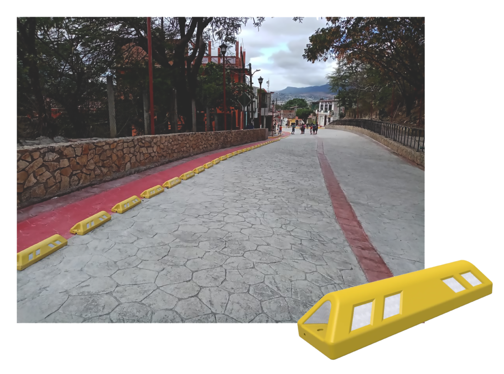 Ciclovía en Chiapa de Corzo, Chiapas que forma parte de su infraestructura ciclista.