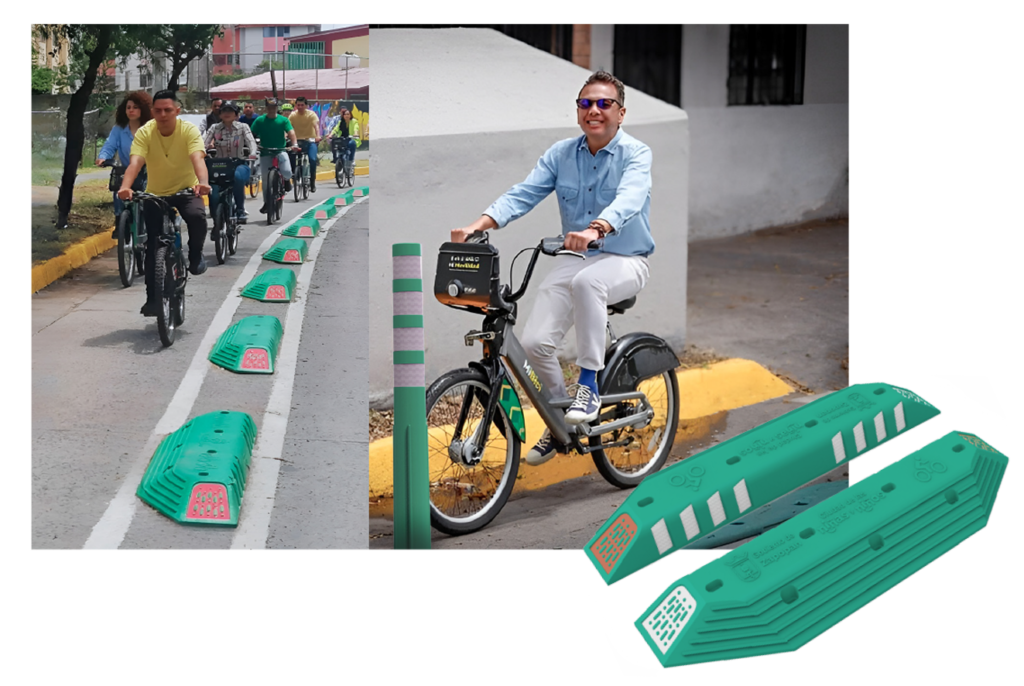 Ciclovía en Guadalajara que forma parte de su infraestructura ciclista.