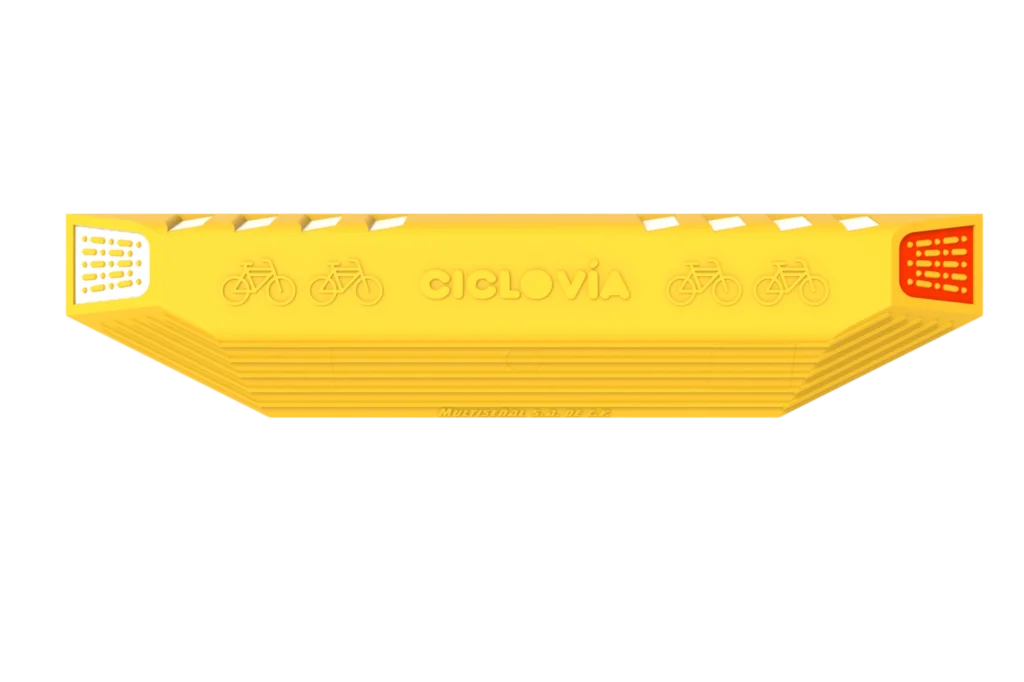 Elemento utilizado en el corredor ciclista de Insurgentes para reforzar la protección y separar el flujo vehicular del ciclista.